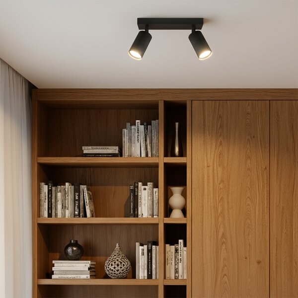 Brilagi - Bodové svítidlo SELE MODERN 2xGU10/30W/230V černá