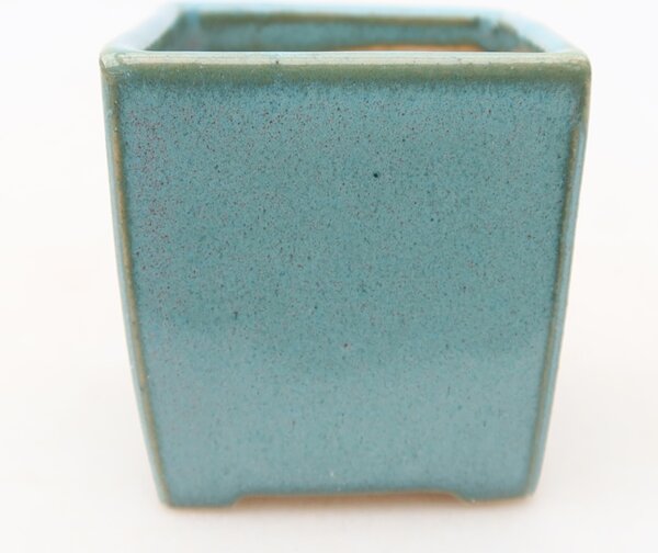 E-bonsai Keramická bonsai miska 4,5 x 4,5 x 5 cm modrá