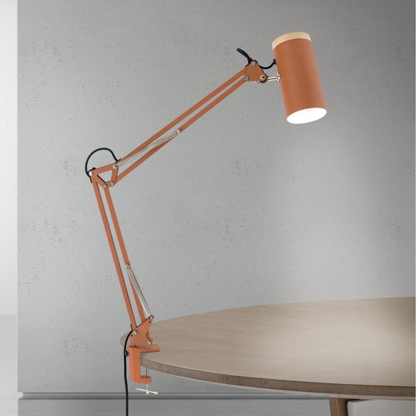 Orion - Stolní lampa s klipem GILI 1xE27/40W/230V cihlová