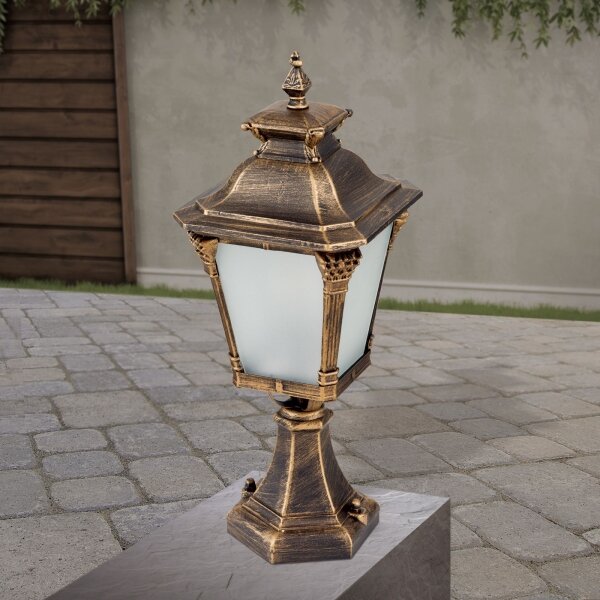 Orion - Venkovní lampa AIKO 1xE27/60W/230V 59 cm IP23 bronz/patina