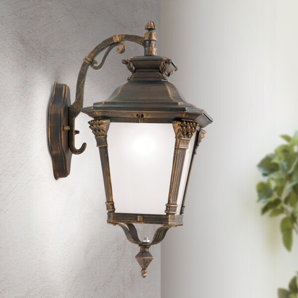 Orion - Venkovní nástěnná lampa AIKO 1xE27/60W/230V IP23 bronz/patina