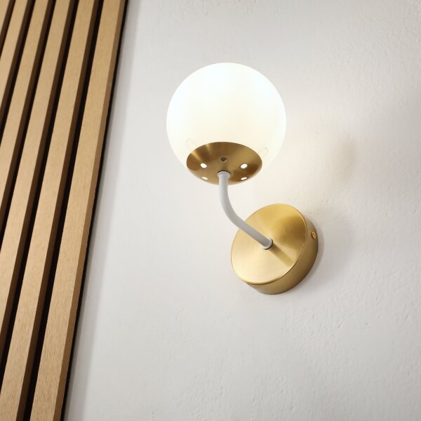 Brilagi - Nástěnná lampa MALIVA 1xE14/15W/230V zlatá/bílá