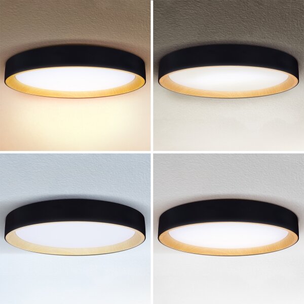 Brilagi - LED Stmívat. stropní svítidlo LARIOS LED/72W/230V černá pr. 59 cm + DO