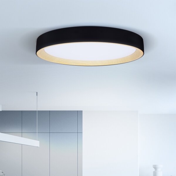 Brilagi - LED Stmívat. stropní svítidlo LARIOS LED/72W/230V černá pr. 59 cm + DO
