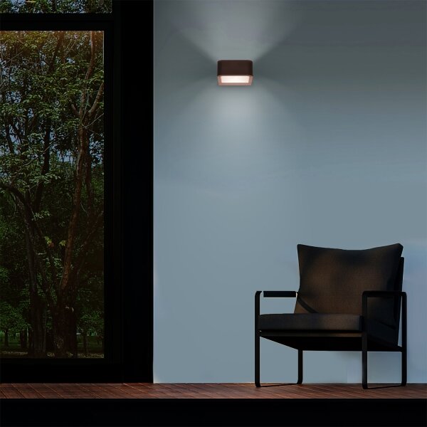 Brilagi - LED Venkovní svítidlo BARI LED/7W/230V 3000/4000/6000K hnědá IP54