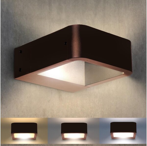 Brilagi - LED Venkovní svítidlo BARI LED/7W/230V 3000/4000/6000K hnědá IP54