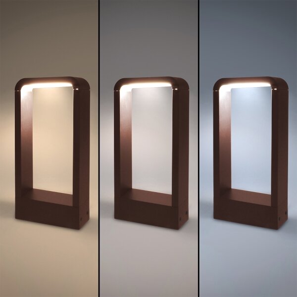 Brilagi - LED Venkovní lampa BARI LED/7W/230V 3000/4000/6000K hnědá IP54 30 cm