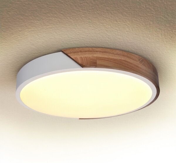 Brilagi - LED Stropní svítidlo PILANA LED/24W/230V dub/bílá pr. 30 cm