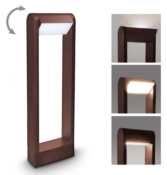 Brilagi - LED Venkovní lampa CROTONE LED/7W/230V hnědá IP54 50 cm