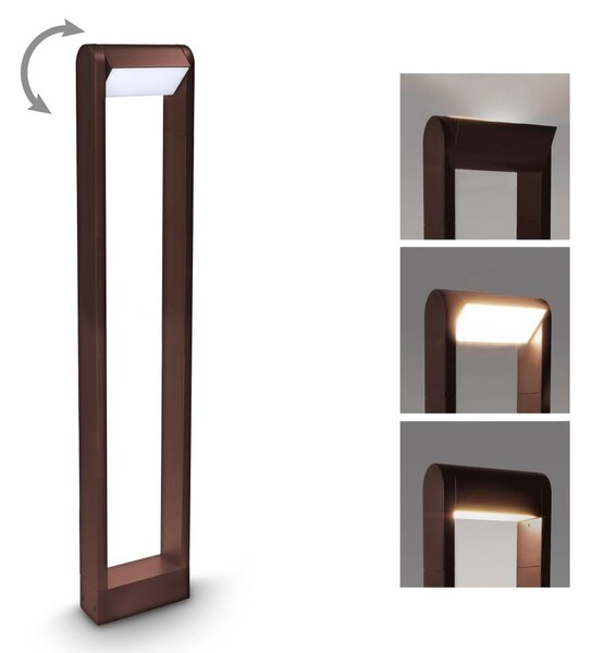 Brilagi - LED Venkovní lampa CROTONE LED/7W/230V hnědá IP54 80 cm