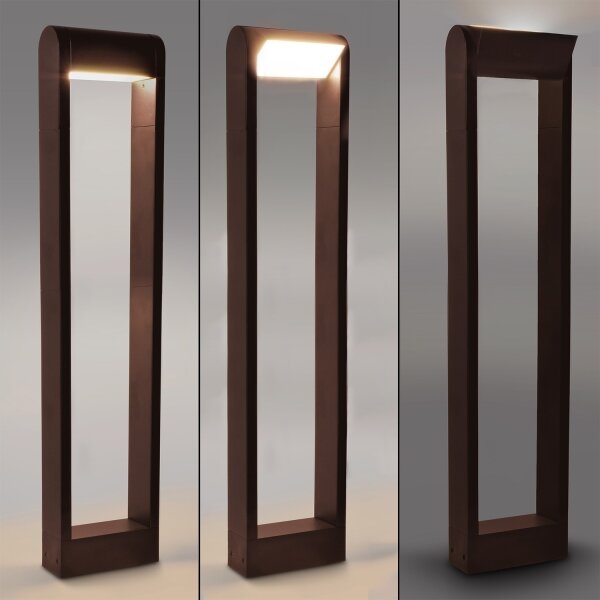 Brilagi - LED Venkovní lampa CROTONE LED/7W/230V hnědá IP54 80 cm
