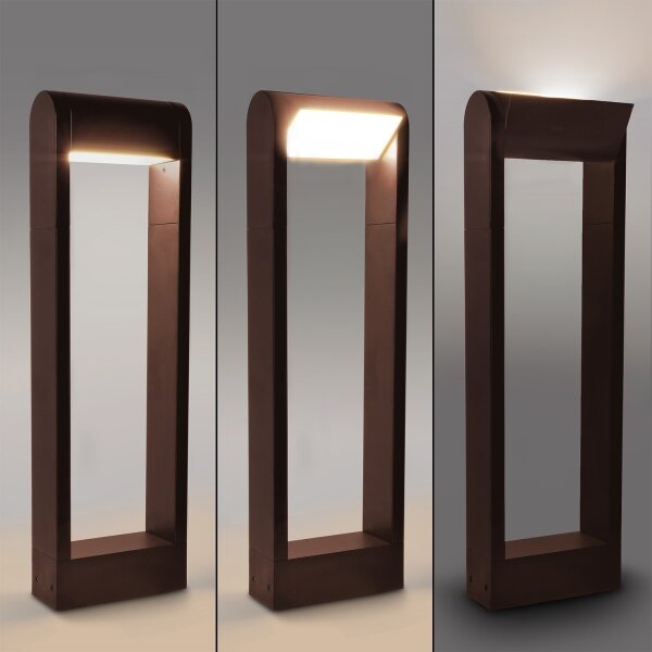 Brilagi - LED Venkovní lampa CROTONE LED/7W/230V hnědá IP54 50 cm