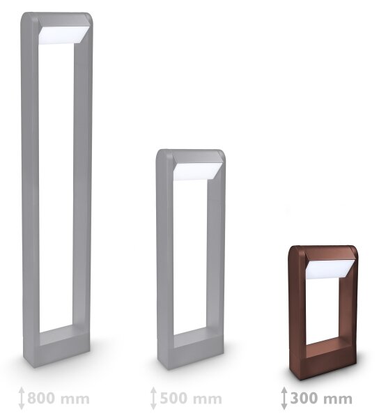 Brilagi - LED Venkovní lampa CROTONE LED/7W/230V hnědá IP54 30 cm