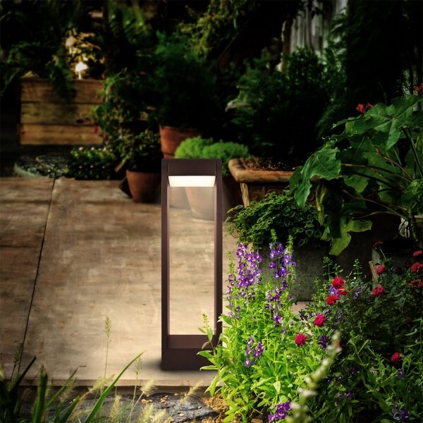 Brilagi - LED Venkovní lampa CROTONE LED/7W/230V hnědá IP54 50 cm