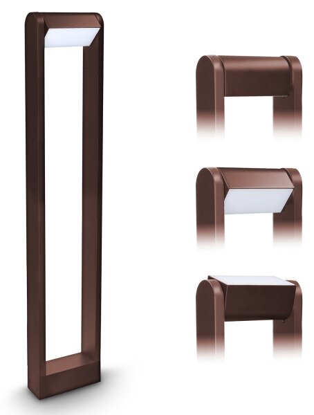 Brilagi - LED Venkovní lampa CROTONE LED/7W/230V hnědá IP54 80 cm