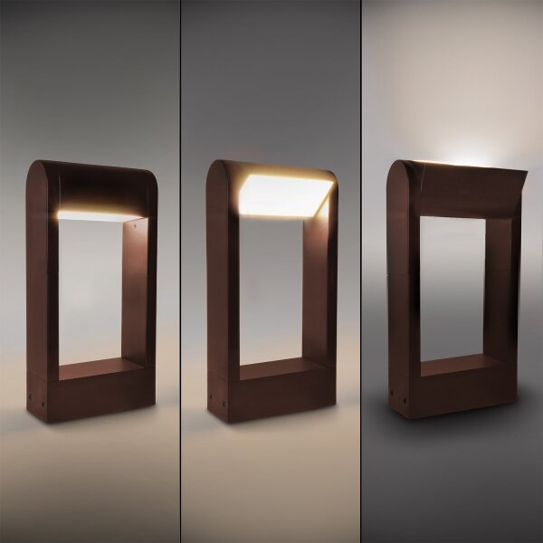 Brilagi - LED Venkovní lampa CROTONE LED/7W/230V hnědá IP54 30 cm
