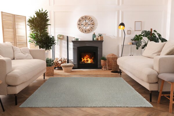 Kobercový ráj Kusový luxusní koberec Shaggy Silky 72 Šedý Stříbrný Rozměr: 100x150 cm