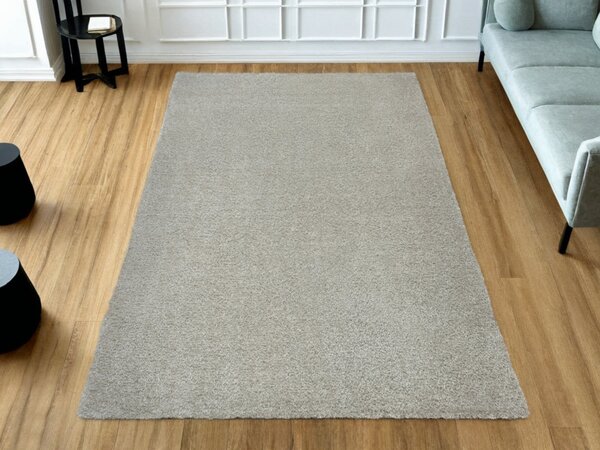 Kobercový ráj Kusový luxusní koberec Shaggy Silky 72 Šedý Stříbrný Rozměr: 100x150 cm
