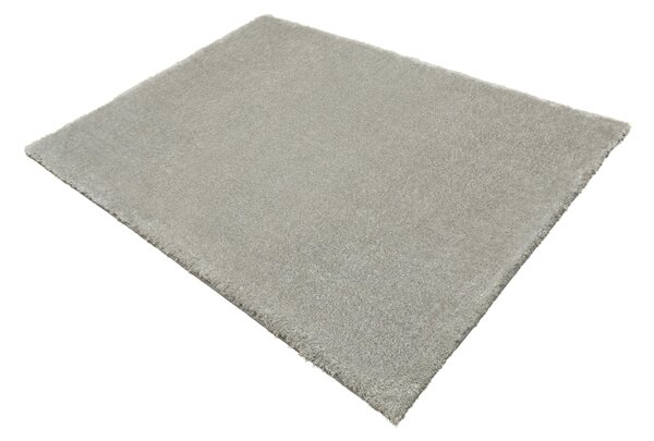 Kobercový ráj Kusový luxusní koberec Shaggy Silky 72 Šedý Stříbrný Rozměr: 100x150 cm