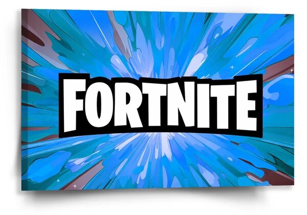 Sablio Obraz FORTNITE modrá - 60x40 cm