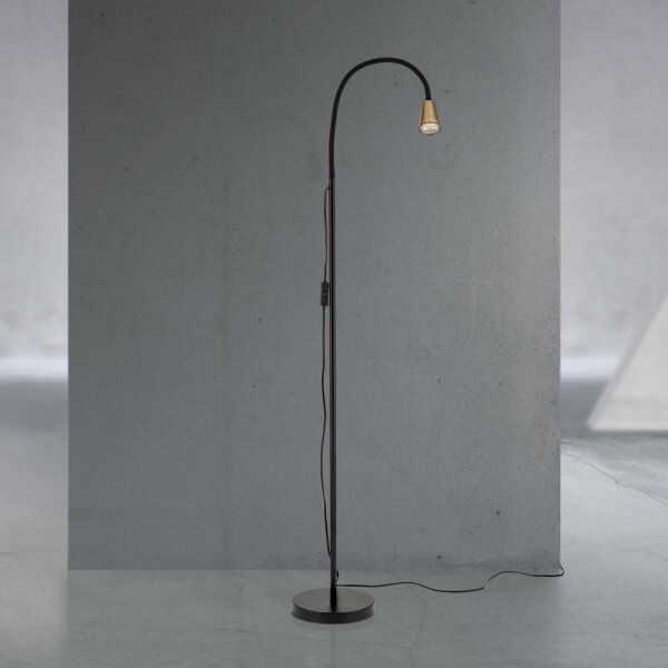 Orion - Flexibilní stojací lampa DOTTY 1xGU10/10W/230V černá/mosaz