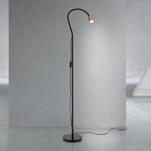 Orion - Flexibilní stojací lampa DOTTY 1xGU10/10W/230V černá/mosaz