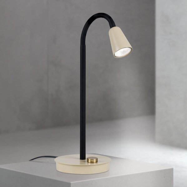 Orion - Stmívatelná flexibilní stolní lampa DOTTY 1xGU10/10W/230V béžová/černá