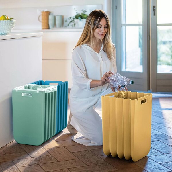 Guzzini 196400211 Odpadkový koš Eco Packly skládací 25 l žlutý