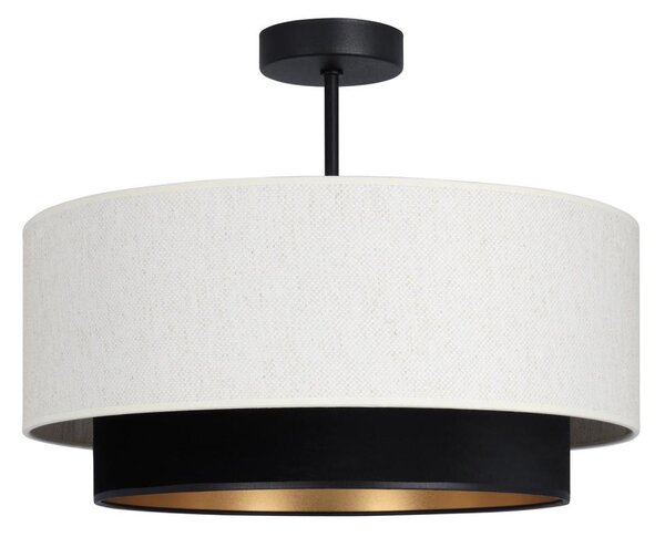Přisazený lustr NATIA 1xE27/60W/230V pr. 45 cm bílá/černá