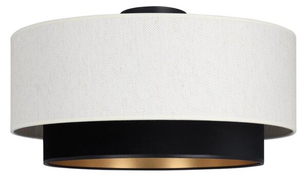 Stropní svítidlo NATIA 1xE27/60W/230V pr. 45 cm bílá/černá