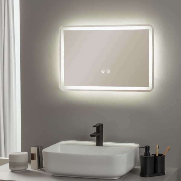 Brilagi - LED Stm. koup. vyhř. zrcadlo s pods. BELLA LED/12W/230V 40x60 cm IP44