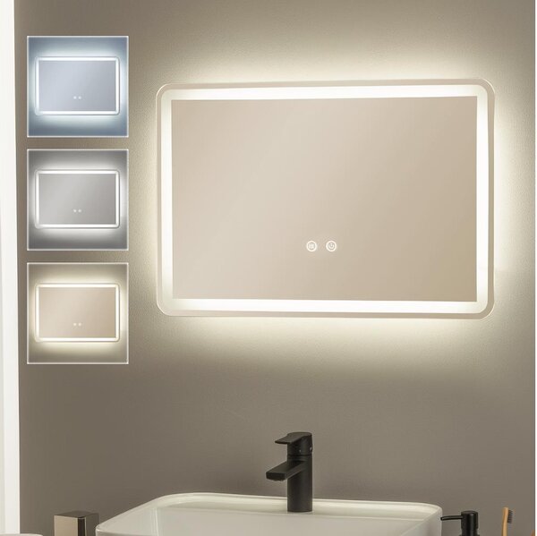 Brilagi - LED Stm. koup. vyhř. zrcadlo s pods. BELLA LED/12W/230V 40x60 cm IP44