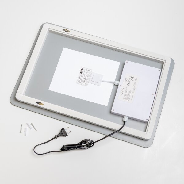 Brilagi - LED Stm. koup. vyhř. zrcadlo s pods. DIANA LED/13W/230V 60x40 cm IP44
