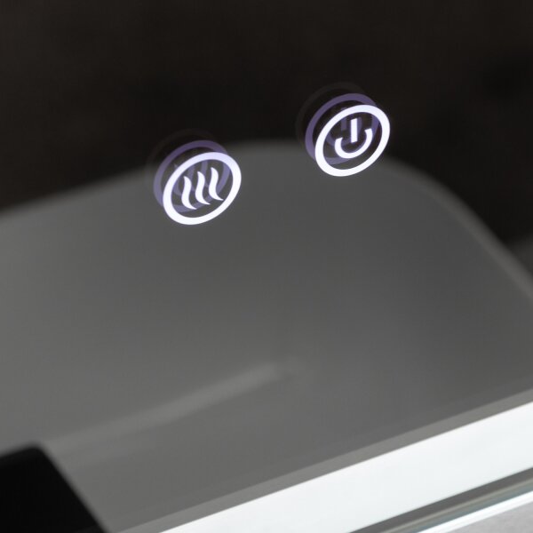 Brilagi - LED Stm. koup. vyhř. zrcadlo s pods. BELLA LED/16W/230V 60x60 cm IP44