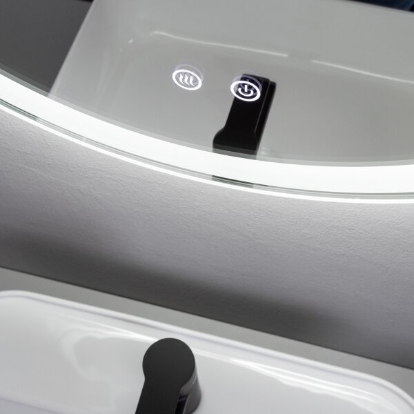 Brilagi-LED Stm. kou. vyhř. zrcadlo s pods. AVA ECO LED/11,5W/230V pr.60 cm IP44