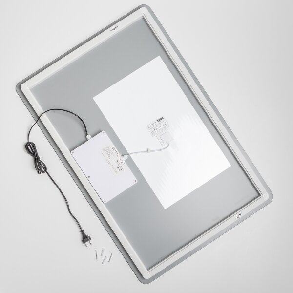 Brilagi - LED Stm. koup. vyhř. zrcadlo s pods. DIANA LED/20W/230V 60x90 cm IP44