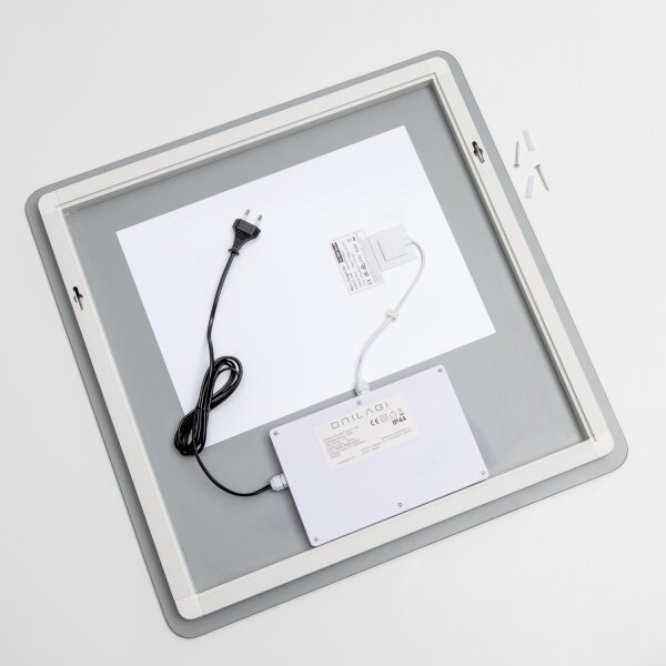 Brilagi - LED Stm. koup. vyhř. zrcadlo s pods. DIANA LED/17W/230V 60x60 cm IP44