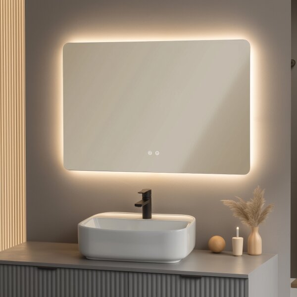 Brilagi - LED Stm. koup. vyhř. zrcadlo s pods. DIANA LED/20W/230V 60x90 cm IP44