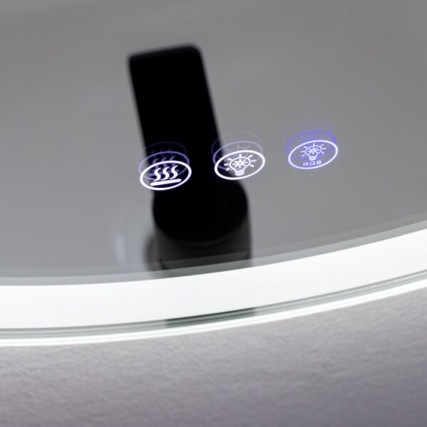 Brilagi- LED RGBW Stm. vyhř. zrcadlo s pods. AVA PRO LED/18W/230V pr. 60 cm IP44