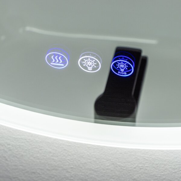 Brilagi-LED RGBW Stm. vyhř. zrcadlo s pods. CLARA PRO LED/18W/230V pr.60 cm IP44