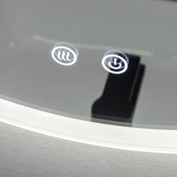 Brilagi - LED Stm. vyhř. zrcadlo s pods. CLARA ECO LED/12W/230V pr. 60 cm IP44