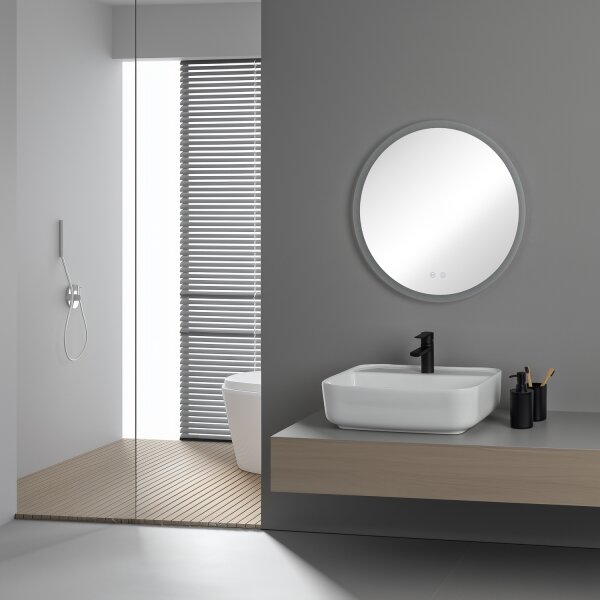 Brilagi - LED Stm. vyhř. zrcadlo s pods. CLARA ECO LED/12W/230V pr. 60 cm IP44