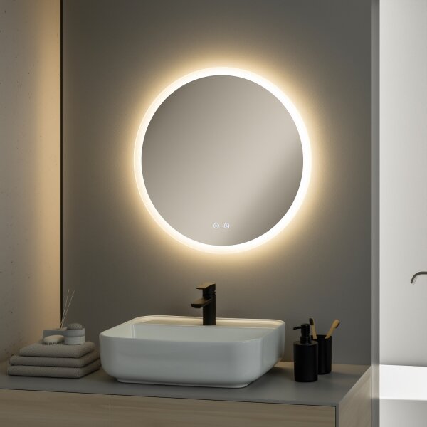 Brilagi - LED Stm. vyhř. zrcadlo s pods. CLARA PRO LED/19W/230V pr. 60 cm IP44