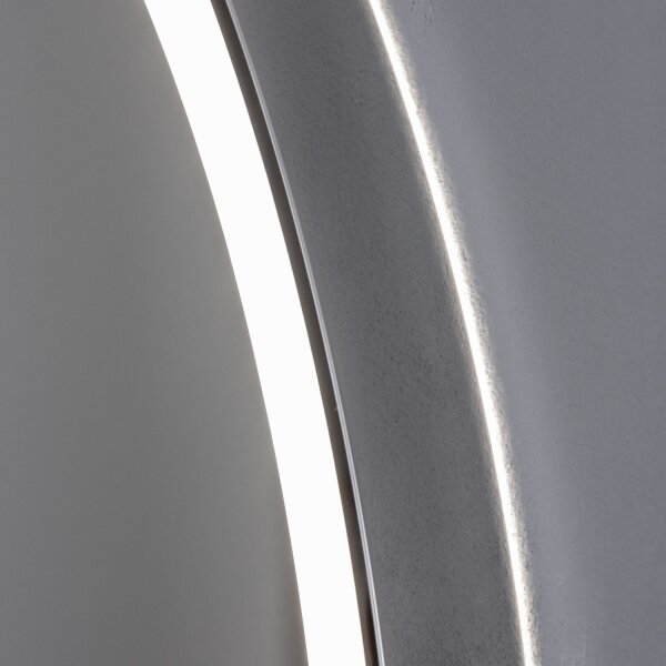 Brilagi-LED Stm. vyhř. zrcadlo s pods. ALU PRO LED/18W/230V pr.60 cm IP44 l. ch