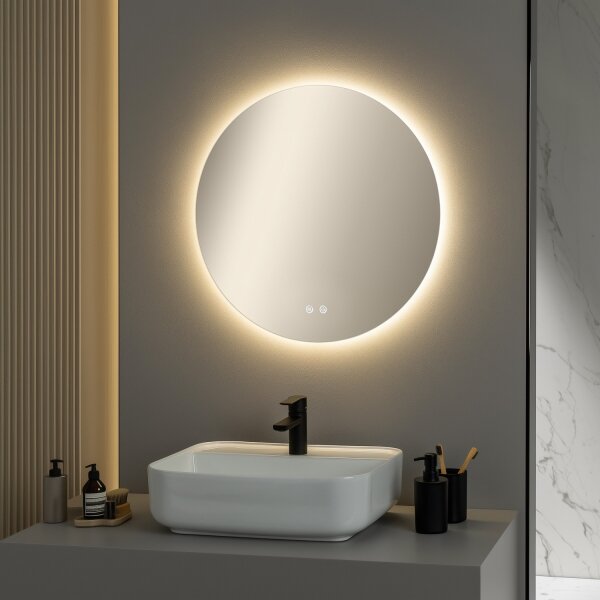 Brilagi - LED Stm. vyhř. zrcadlo s pods. DEMI ECO LED/12W/230V pr. 60 cm IP44