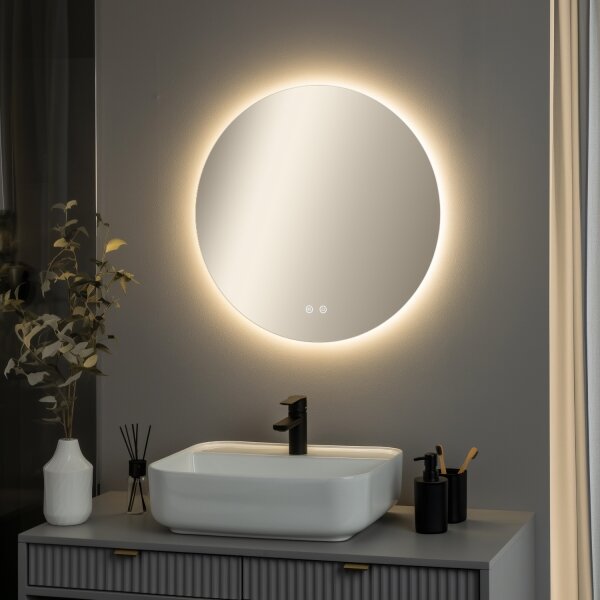 Brilagi - LED Stm. vyhř. zrcadlo s pods. DEMI PRO LED/20W/230V pr. 60 cm IP44