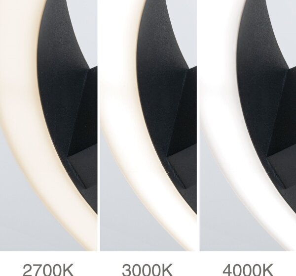 Orion - LED Stropní svítidlo KOLK LED/40W/230V 2700/3000/4000K pr. 40 cm černá