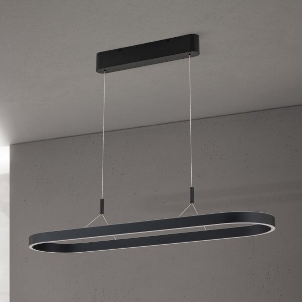 Orion - LED Lustr na lanku CARRARA LED/80W/230V 2700/3000/4000K černá