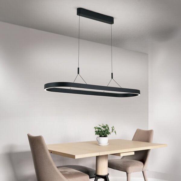 Orion - LED Lustr na lanku CARRARA LED/80W/230V 2700/3000/4000K černá