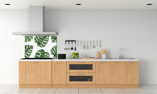 Skleněný panel do kuchynské linky Monstera pksh-101795652